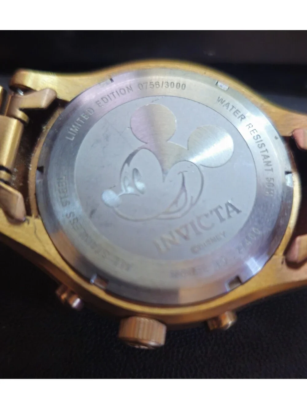Invicta 27400 Disney Limited 0756/3000 Mickey Mouse 40mm Rose-gold Dial Watch